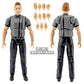 Ultimate Dark Gray Referee with Deluxe Articulation for Wrestling Figures