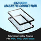 (3-Pack) SellCCG PSA Slab Shell Case Graded Card Guard PSA, TAG & CGC Metal Magnetic UV Protection Glass Display Bumper Box Protector (Black)