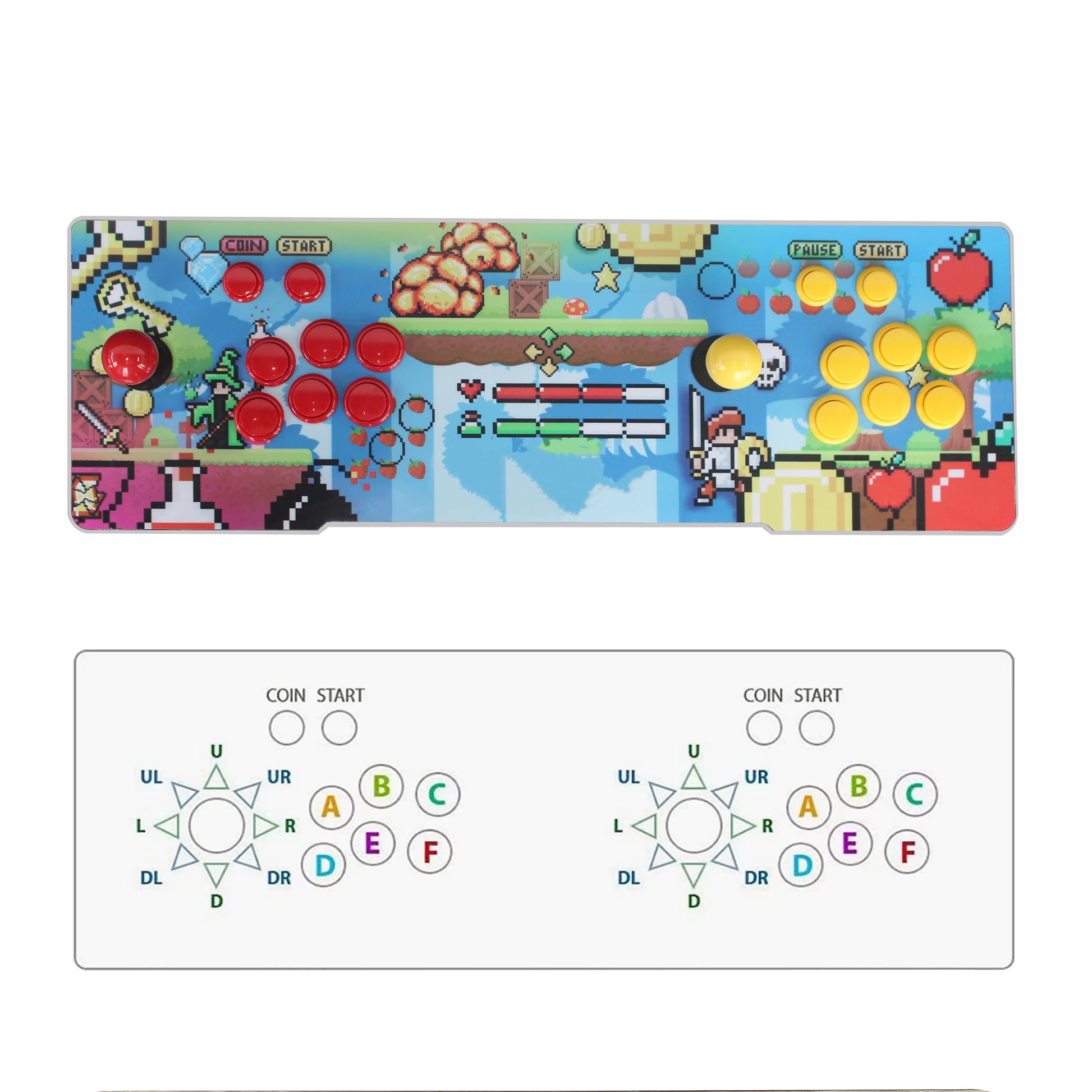 26800 in 1 Box Retro Arcade Game Console, Support 1280X720 Video Game Machine for PC Projector 4K TV 4 Player 3D Game, Search Save Delete Function
