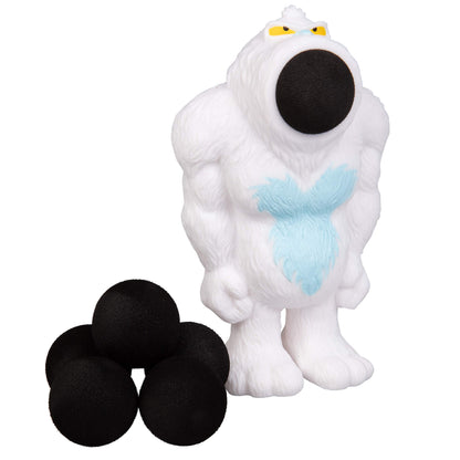 Hog Wild Yeti Ball Popper Toy - Includes 4 Soft Foam Balls - Squeeze to Pop Air Powered Balls Up to 20 Feet - Launcher Safe for Indoor/Outdoor Play