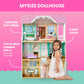 Delta Children MySize Dollhouse - Large 3-Story Dollhouse with 7 Rooms Includes 12 Accessories - Fits 12-inch Dolls - Pretend Play Dream Gift for Ages