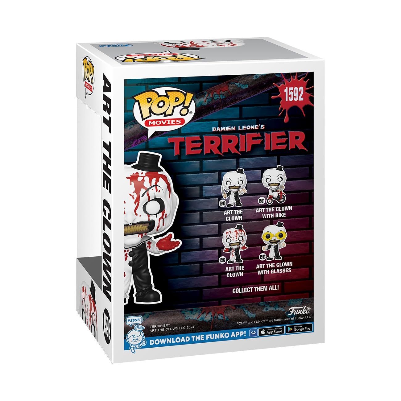 Funko POP! Movies: Terrifier 2 - Art the Clown - Bloody - Collectable Vinyl Figure - Gift Idea - Official Merchandise - for Kids & Adults - Horror