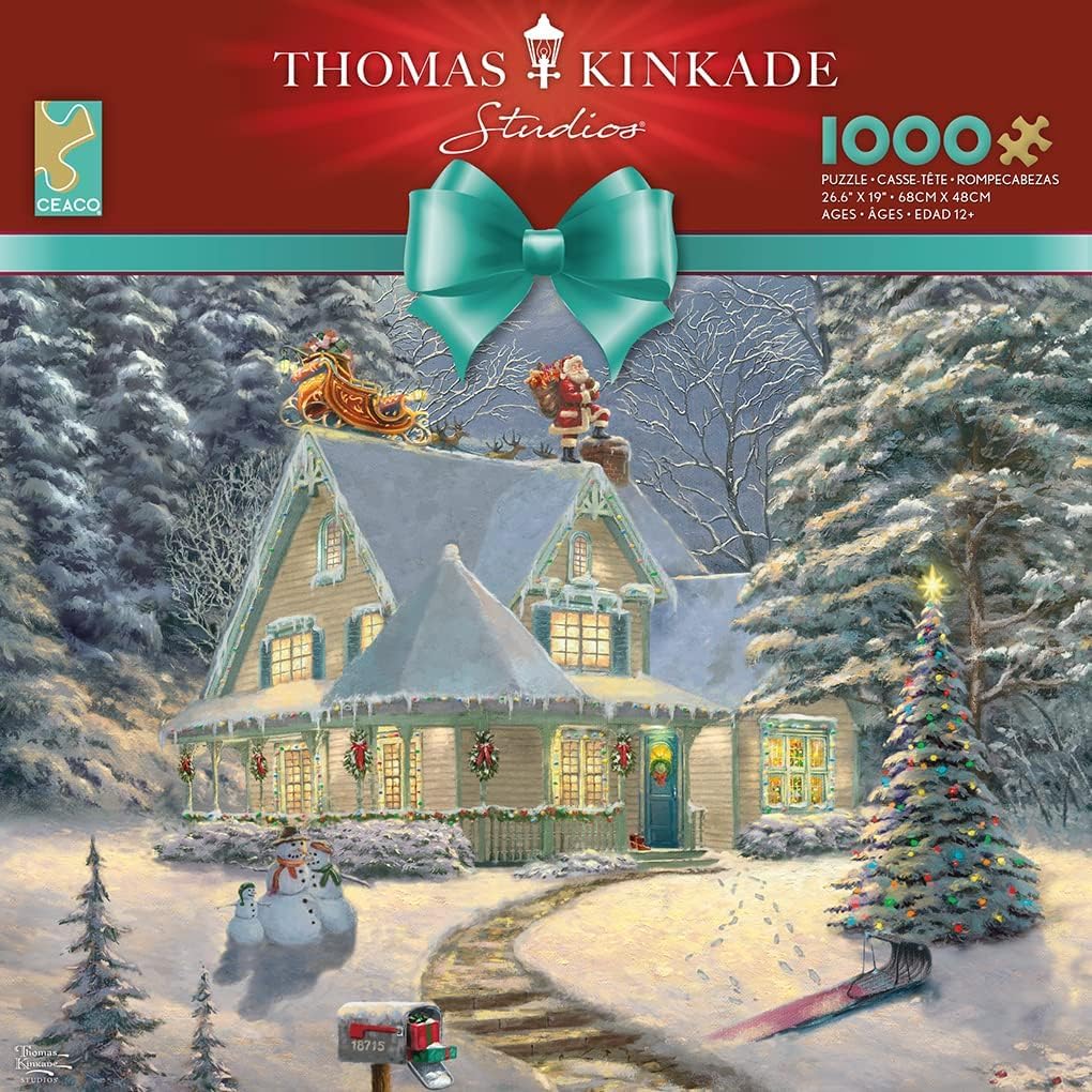 Ceaco - Thomas Kinkade Christmas Midnight - 1000 Piece Puzzle for Adults