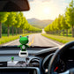 Jizlan Green Solar Bobblehead - Long-Lasting Frog Bobble Dancer Toy, Decorative Solar Energy Figurine | Eco Friendly Solar Dashboard Shaking Toy