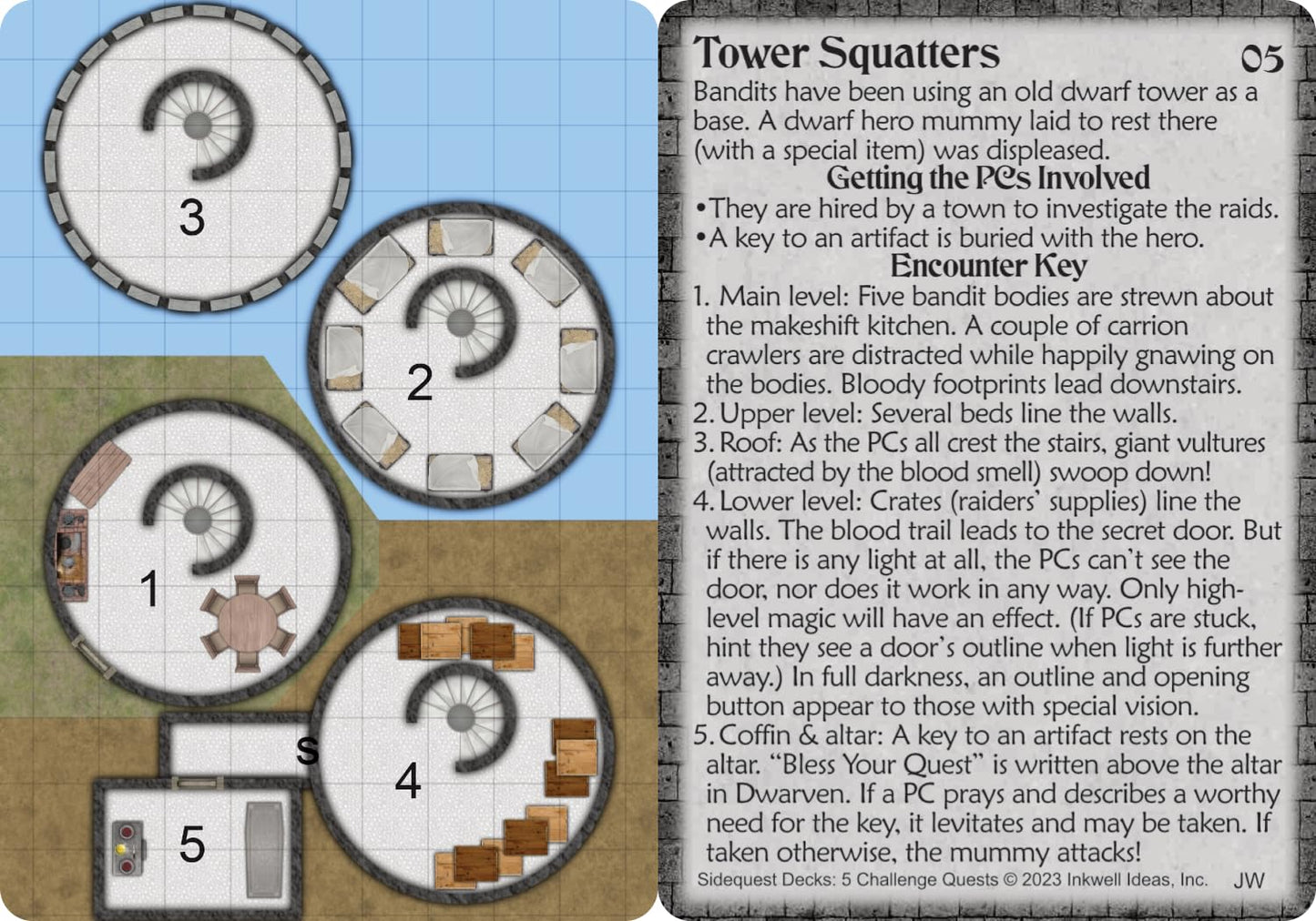 Inkwell Ideas Sidequest Decks: 5 Challenge Quests