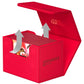 Ultimate Guard Sidewinder 80+, Deck Box for 80 Double-Sleeved TCG Cards, Red, Magnetic Closure & Microfiber Inner Lining for Secure Storage
