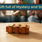 BSIRI Wooden Secret Money Puzzle Box Brain Teaser with Hidden Compartments Ideal Jewelry Stash 3D Lock Gift Card Wood Stash Holder for Cash Gifts
