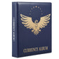 MUDOR Currency Album, 90 Pockets Banknote Collection Book for Bills,Blue