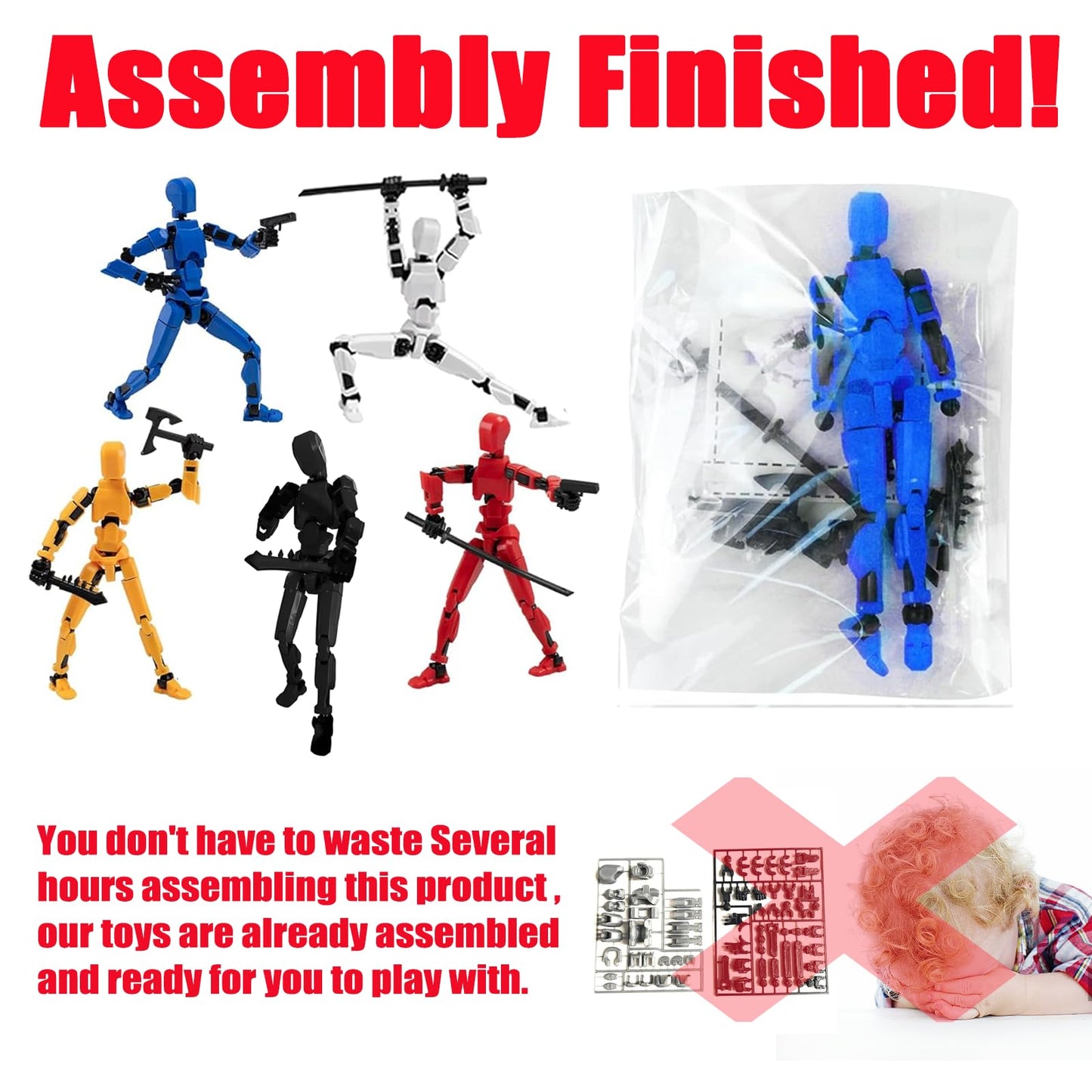 DANONI Titan 13 Action Figure Set, 3D Printed Multi-Jointed Movable Robot Action Figure, Decorations for Action Figures - Assembly Completed(Assembly