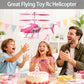 QUANA Rc Helicopter, Pink Remote Control Helicopter for Kids Girls Ages 8+