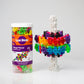 Lux Blox Mega Flexer Rainbow Building Set - 143 Piece Flexible STEM Construction Toy for Kids Ages 6+ | Fidget Sensory Toy | STEAM Learning Blocks |