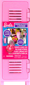 Barbie Design Activity Locker - Creative Kids Craft Set with Mini Journal, Stickers, Clipboard & Working Lock, Portable Art Locker Playset Ages 3+