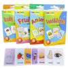 Flash Cards for Toddlers, Educational Learning Set of 144, Body Animal Food Fruit Cards, Ages 3-6, Montessori Preschool Learning Toys for Kindergarten