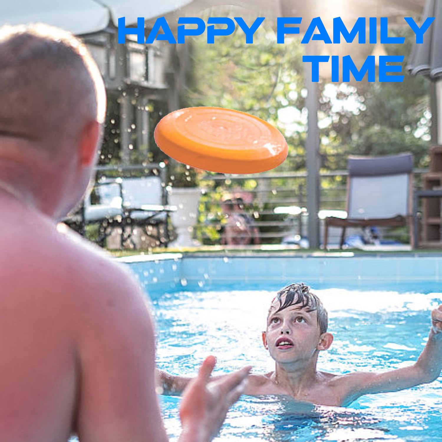 Anzmtosn 8 Inch Sport Flying Disc, Beach Sand Sport Ring Toys, Large Beach Flying Ring Toy Sets Kit for Pool Playground Toy Gift Set Bundle for Kids