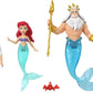 Mattel Disney Princess Toys, Ariel Mermaid Doll Story Set with 4 Small Dolls, 2 Animal Figures & 1 Accessory, Inspired by Disney The Little Mermaid