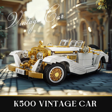 Mould King 10003 Classic Car Model Kit, MOC Vintage Car Building Blocks Set, Gift for Kids Age 8+/Adults Collections Enthusiasts (958+ Pieces, Static