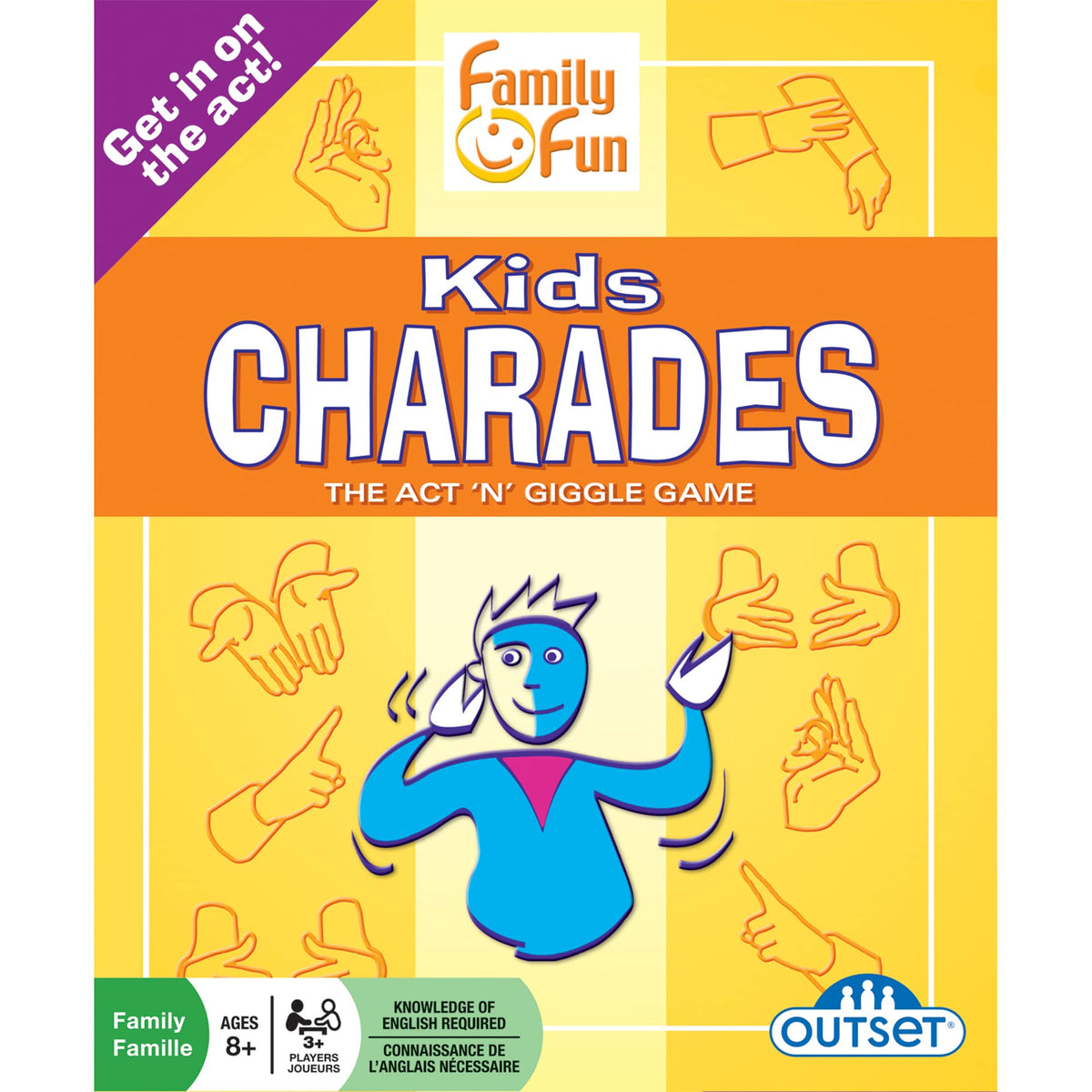 Kids Charades Classic Edition - Children's Game - Family Game - Features 300 Charades - Develops Critical Thinking, Builds Imagination, and Supports