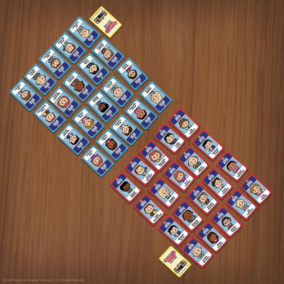 Guess WHO? Card Game: The Office, Featuring 20 Characters, Michael Scott, Jim Halpert, Pam Beesly and More, Family Friendly Deduction, 2 Players