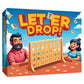 Letter Drop! 2-Player Tile Strategy Board Game, Ages 13+. Build Letter Combinations Horizontally, Vertically, or Diagonally - Includes Game Grid