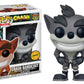 Funko Pop! Games: Crash Bandicoot - Crash Bandicoot Chase Black & White Variant Vinyl Figure (Includes Compatible Pop Box Protector Case)
