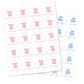 Clothes Team Girl, Team Boy Gender Reveal Stickers - 40 Labels (20 of Each Design)