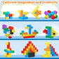 Kocici Magnetic Blocks, 40PCS Rainbow Magnetic Building Blocks for Kids Ages 3 4 5 6 Year Old, Autism Montessori Sensory Magnet Cubes, STEM Learning