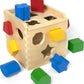 Melissa & Doug Shape Sorting Cube - Classic Wooden Toy With 12 Shapes