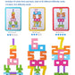 JoyfulPieces 20Pcs Wooden Number Building Blocks,Montessori Number Block Math Learning Toys for Kids,Digital Educational Stacking Counting Toys,Gifts