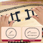 Goldlok Electric Train Set with Light & Sounds, 19 PCS Train Toys for Toddlers 3-5 & Kids 4-8, Locomotive, Passenger Car, 12 Tracks, Indoor Toy
