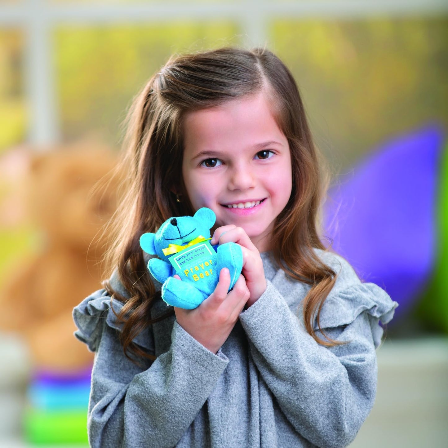 Fun Express Prayer Bear Christian Gifts for Kids - 12 Pack