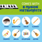 Play22 6 Ft. Floor Piano Mat for Toddlers - 24 Keys Piano Play Mat for Kids - Keyboard Playmat has Record, Playback, Demo, Play, Adjustable Vol.