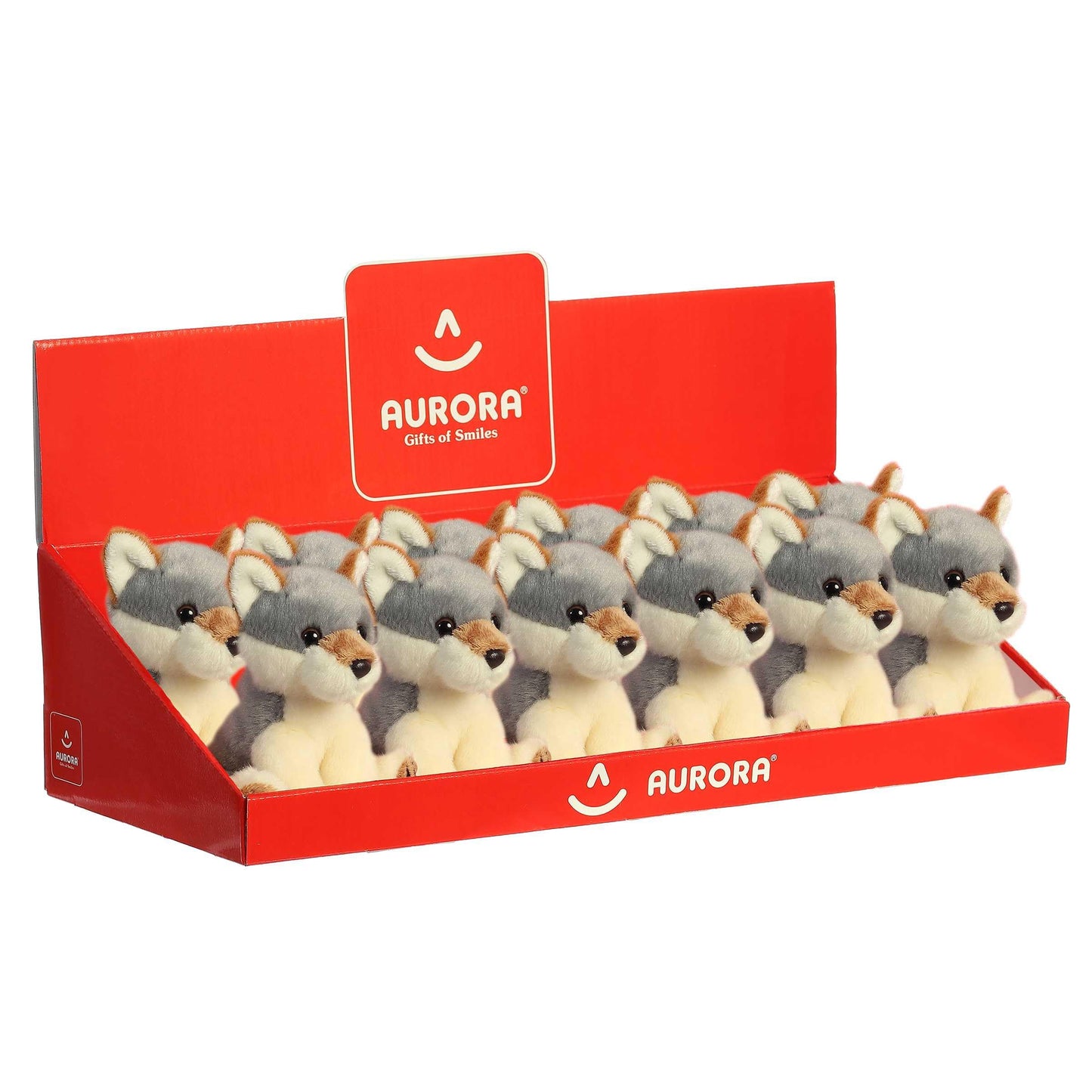 Aurora - Lil Monty Moose Lil Wiley Wolf - 5" Lil Wiley Wolf, Gray, Model:03514