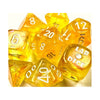 DND Dice Set-Chessex D&D Dice-Lab Dice 6: Borealis: 7Pc Polyhedral Canary/White Luminary (w/Bonus die) Dice Set-Dungeons and Dragons Dice Includes 7