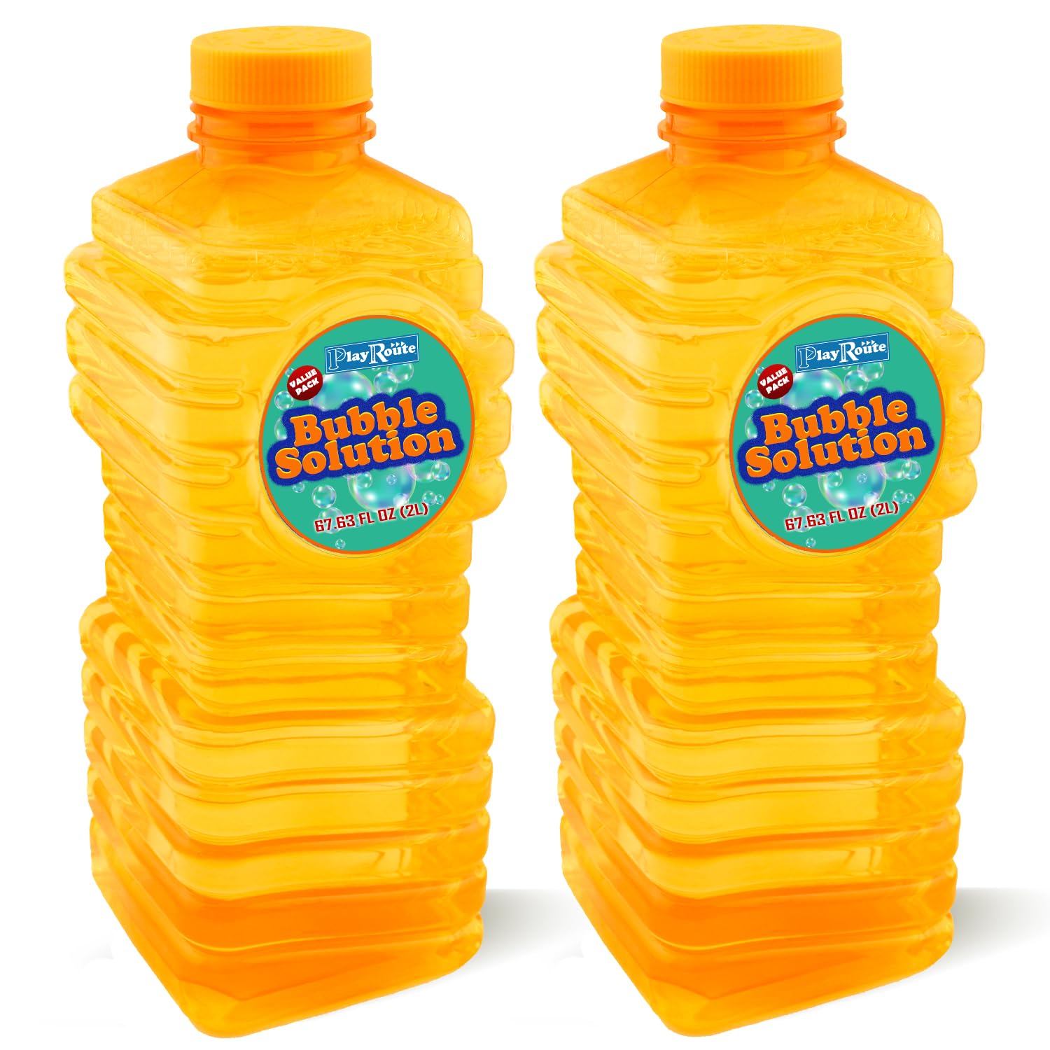 PlayRoute Bubble Solution | Bubbles Refill Solution 4L/136oz. | 2-Pack Ready to Use Solution for Bubble Machines & Other Bubble Blower Toys