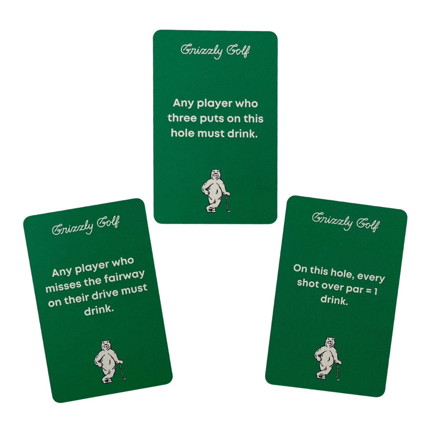 Golf Drinking Card Game for Golfers