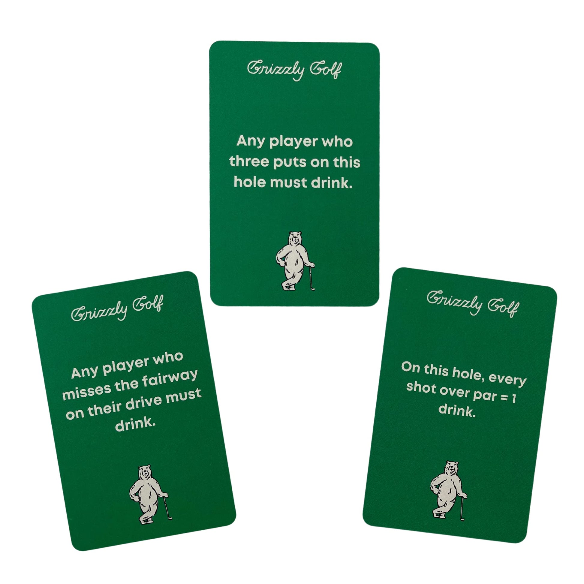 Golf Drinking Card Game for Golfers