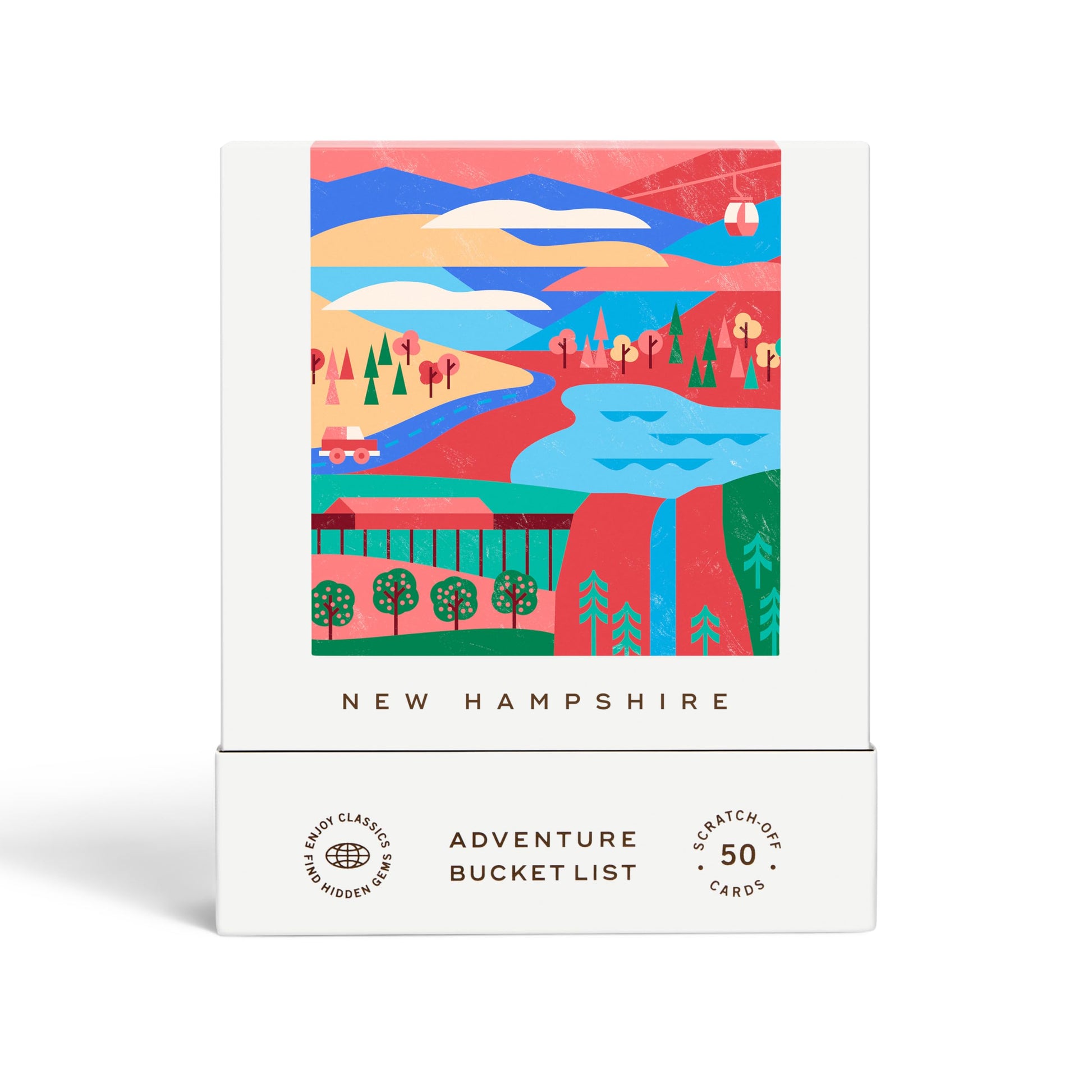 New Hampshire Adventure Bucket List: 50 Scratch-Off Cards for Outdoor Activities, Tourist Attractions, and Road Trips - Perfect Travel Gift and Guide