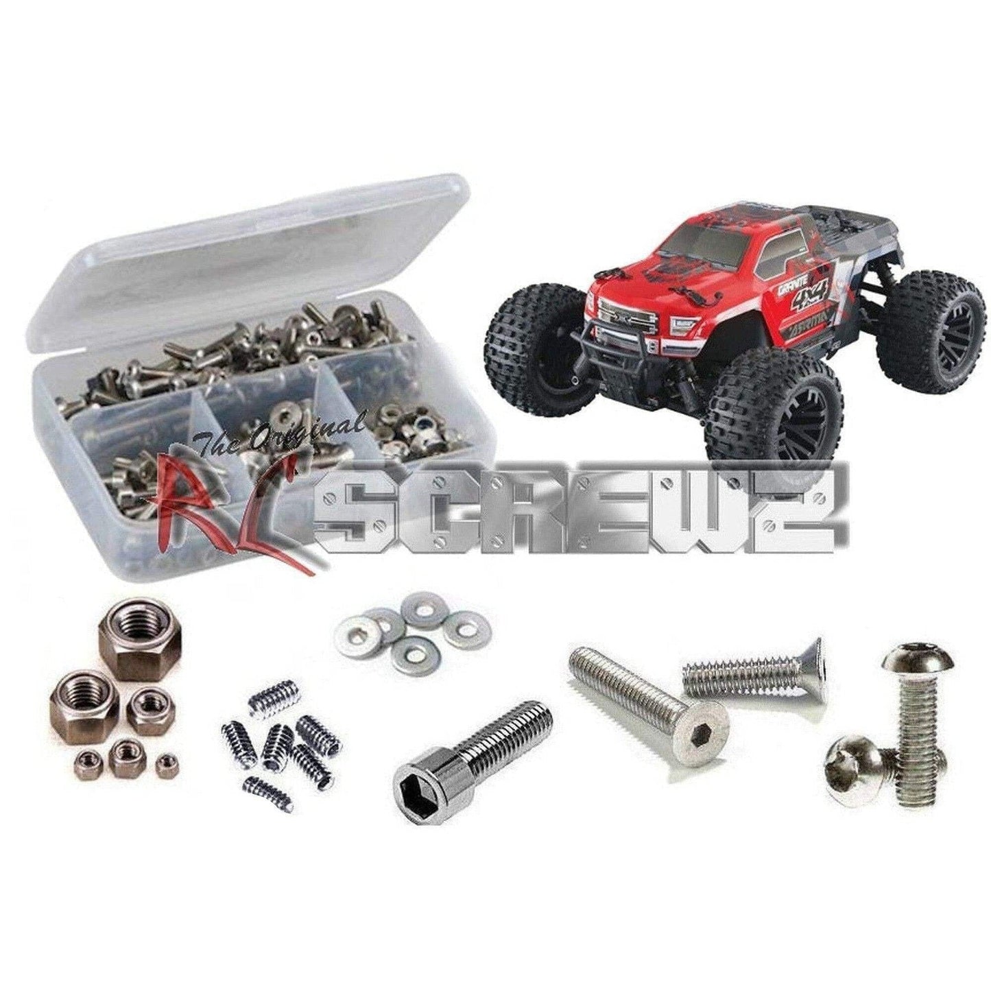RCScrewZ Stainless Steel Screw Kit ara016 Compatible with Arrma RC Granite 4x4 Mega (AR1022665/76)