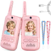 Video Walkie Talkies for Kids, 2 Pack Rechargeable Video Intercom Kids Walkie Talkies, Long Range Two Way Radio with 4 Voice Effects, Kid Indoor