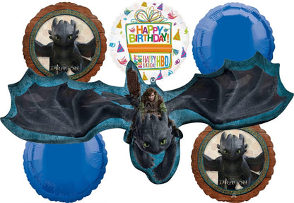 Hiccup and Toothless Birthday Party Supplies 6 pc Balloons Decorations