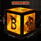Baby First Halloween Decorations Balloons Boxes 4 Pcs Letter Blocks Transparent Box with 4 LED Light Strings - Baby Shower Party Supplies Decoration