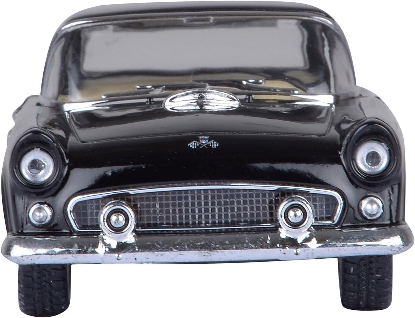 KiNSMART - 1955 Ford Thunderbird Hard Top 5" 1:36 Scale Metal Model Toy Classic Car (Black)