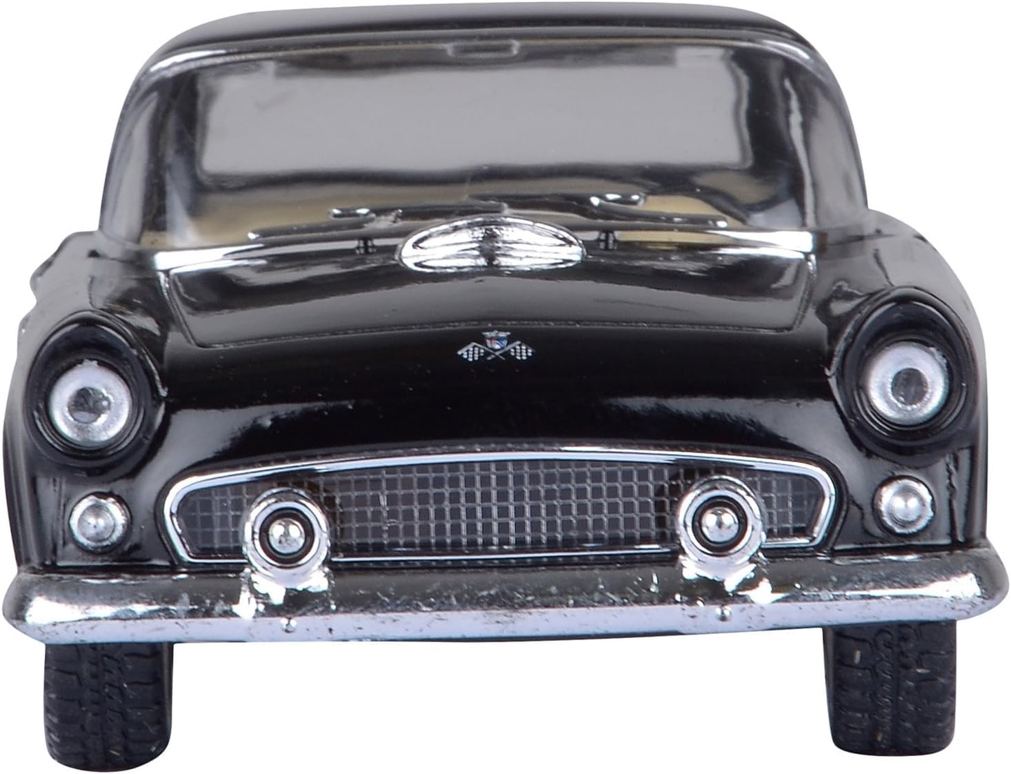 KiNSMART - 1955 Ford Thunderbird Hard Top 5" 1:36 Scale Metal Model Toy Classic Car (Black)