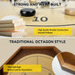 30 Inch Tournament Crokinole Board Game, 2 in 1 Crokinole and Checkers with 26” Playing Surface, Metal Pegs, Wooden Octagon Canadian Tabletop Board