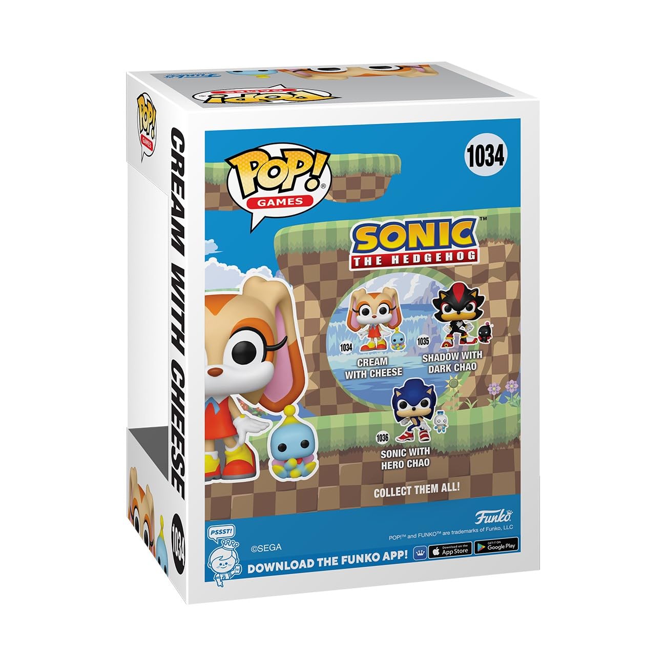 Funko POP & Buddy: Sonic - Cream with Cheese - Sonic the Hedgehog - Collectable Vinyl Figure - Gift Idea - Official Merchandise - for Kids & Adults