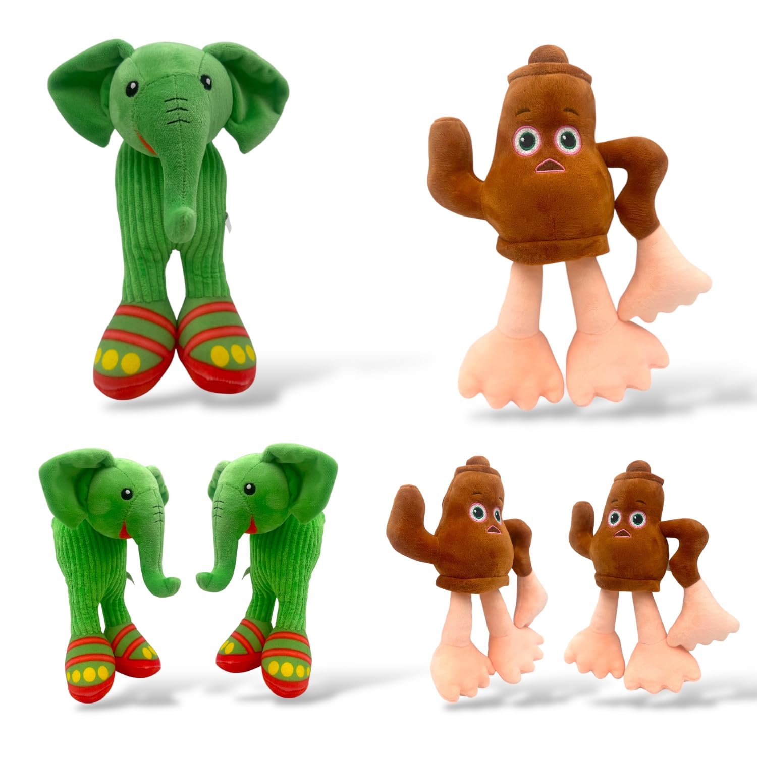 Plushy Paradise Set of 8 Vibrant Plush Toys - Ultra Soft, Snuggle Ready, Lovable & Durable Companions for Kids, Playrooms