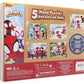Disney Junior Marvel Spider-Man Spidey Amazing Friends - Set of 5 Wood Puzzles with Storage Box for Kids - Ages 4 and Up