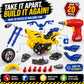 Take-Apart Motorcycle with Electric Drill, Lights, Sounds and 20+ Pieces
