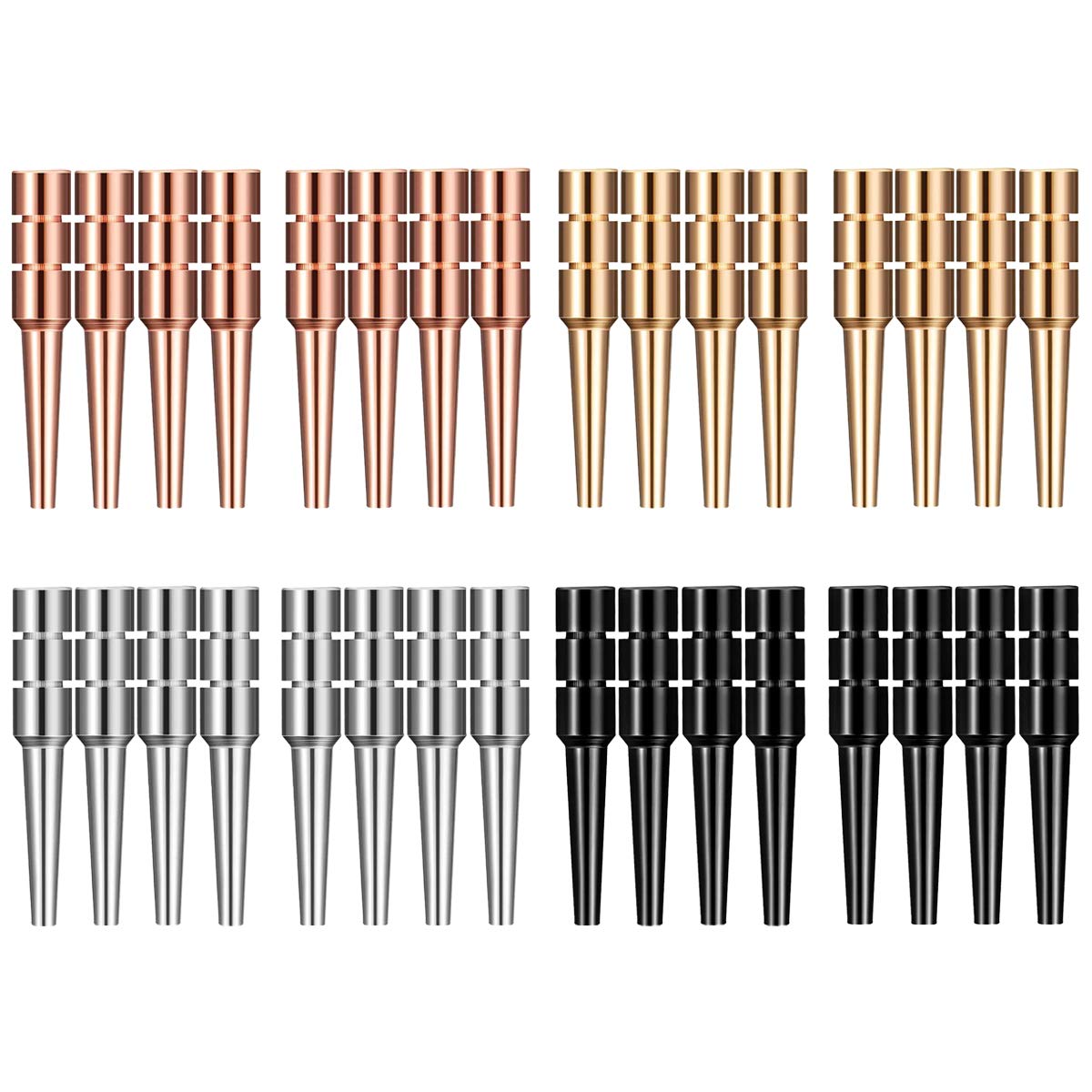 32Pcs Metal Cribbage Pegs Fit 1/8 Holes Size Cribbage Board Pegs, Premium Cribbage Peg with a Tapered Design for Cribbage Traditional Board Game, 4