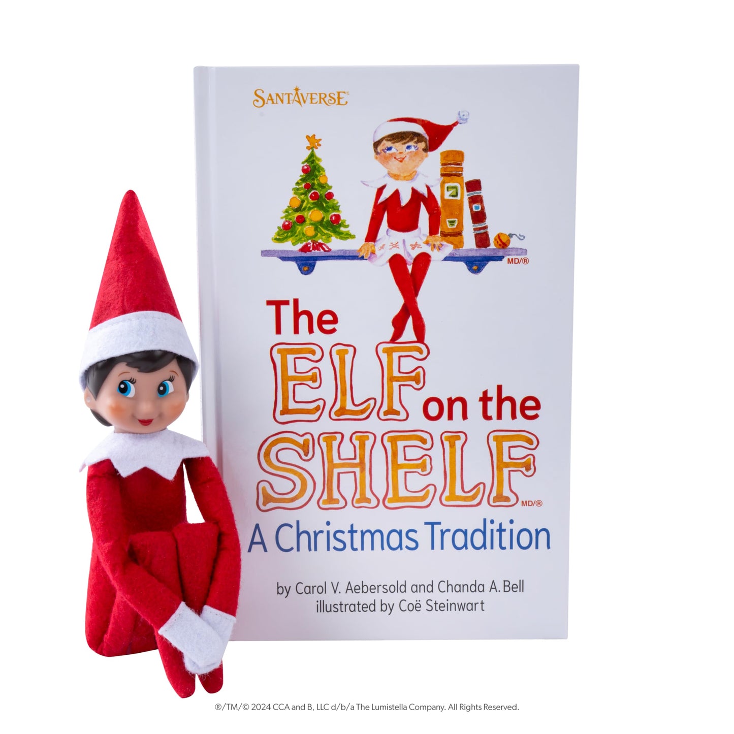 The Elf on the Shelf: A Christmas Tradition - Includes Artfully Illustrated Storybook, Keepsake Box and Official Adoption Certificate - Bilingual